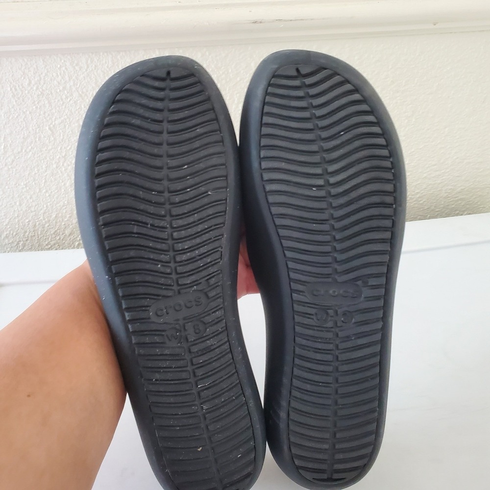 Crocs Brooklyn Black Ballet Flats Womens Size 8 Comfort Slip On Shoes 202184 - Picture 6 of 11
